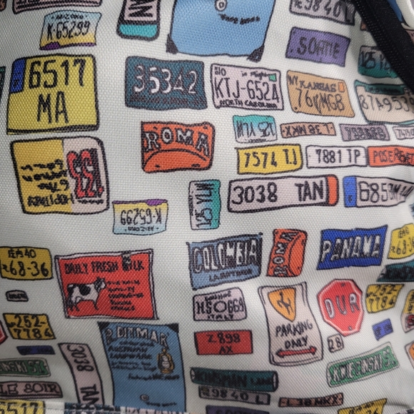 DOGO License Plate Backpack NEW Vegan Sustainable US Colombia Panama Roma main image 11